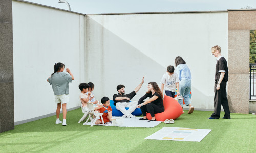 WJA - Snack time at the rooftop